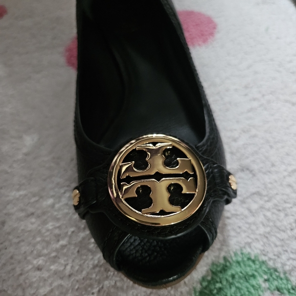 Tory Burch open toe leather wedges - Picture 3 of 12